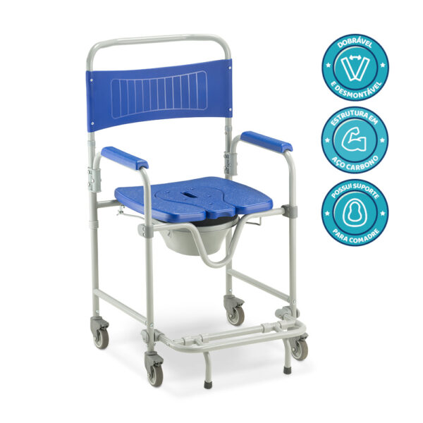 Cadeira de Banho D45 Aço - 150KG - Image 3