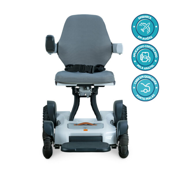 Cadeira Motorizada Dobrável até 120 Kg Assento 42 cm Spacemed Dellamed - Image 2