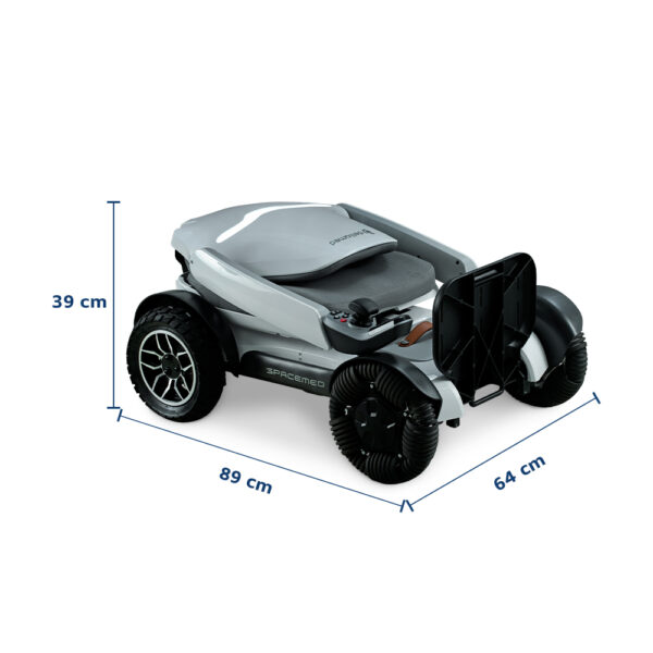 Cadeira Motorizada Dobrável até 120 Kg Assento 42 cm Spacemed Dellamed - Image 3