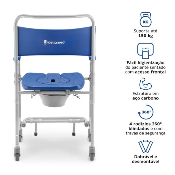 Cadeira de Banho D45 Aço - 150KG - Image 6