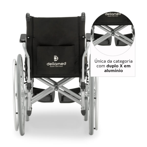Cadeira de Rodas D600 T46 Alumínio - 120KG - Image 4