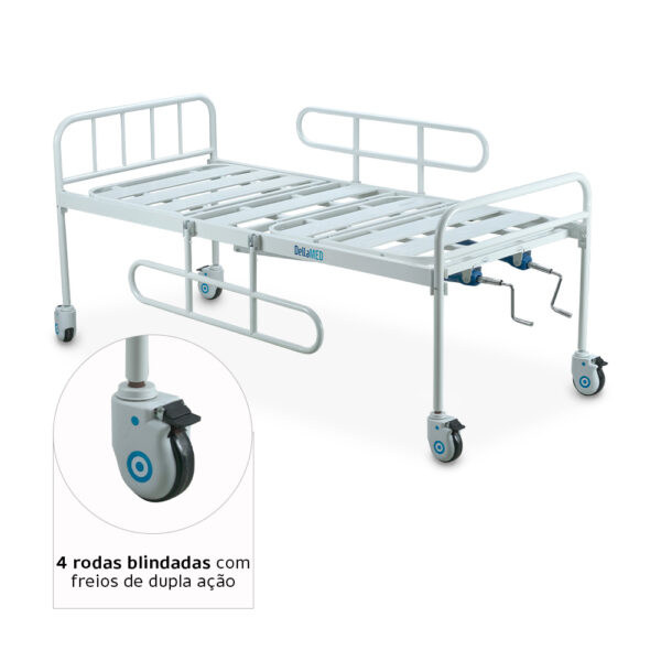 Cama Hospitalar DX2 2 Movimentos até 180 Kg Dellamed - Image 5