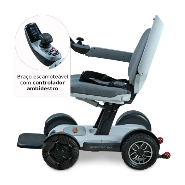 Cadeira Motorizada Dobrável até 120 Kg Assento 42 cm Spacemed Dellamed - Image 4