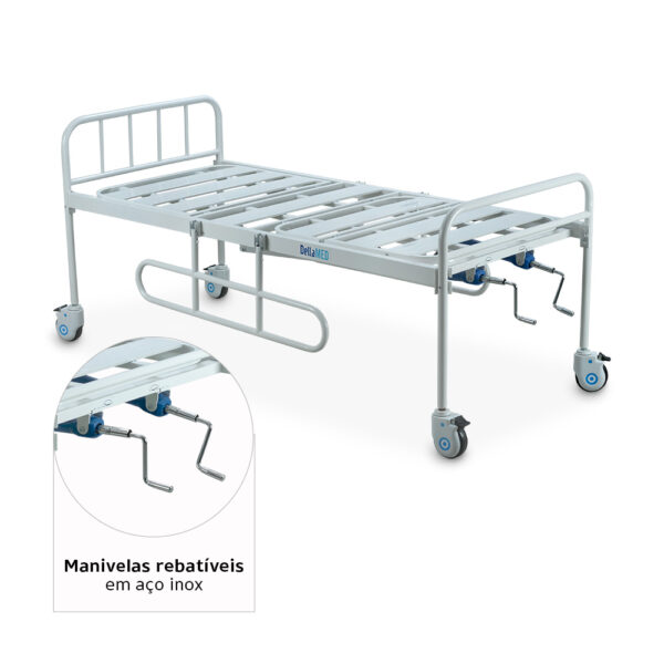 Cama Hospitalar DX2 2 Movimentos até 180 Kg Dellamed - Image 6