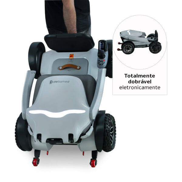 Cadeira Motorizada Dobrável até 120 Kg Assento 42 cm Spacemed Dellamed - Image 5