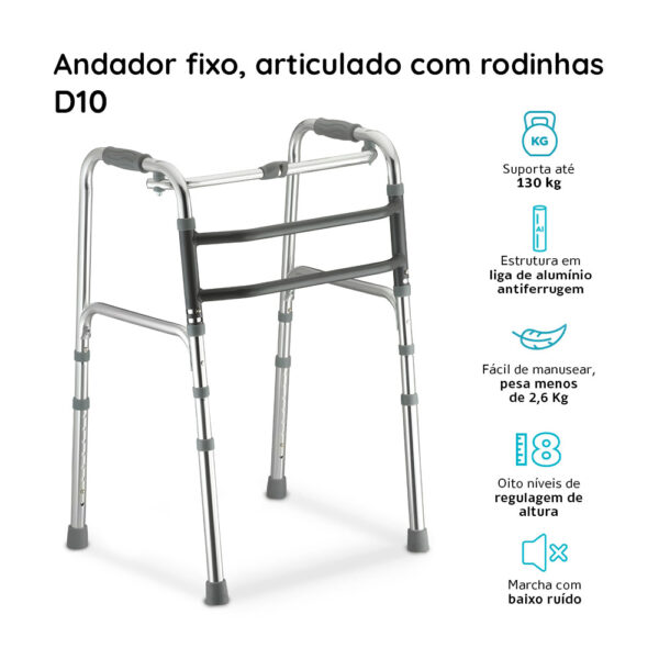 Andador Alumínio D10 - 130KG - Image 6