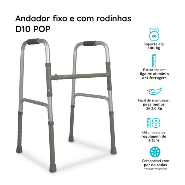 Andador Alumínio D10 POP - 130KG - Image 6