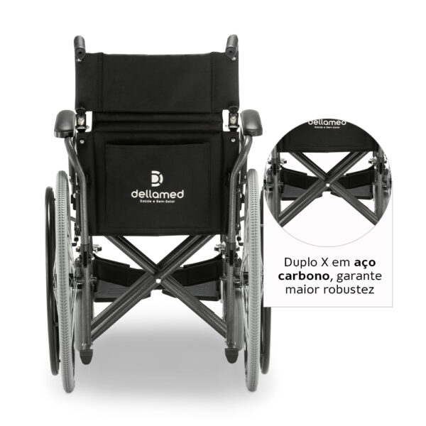 Cadeira de Rodas Modelo D400 T46 Aço – 120KG - Image 6