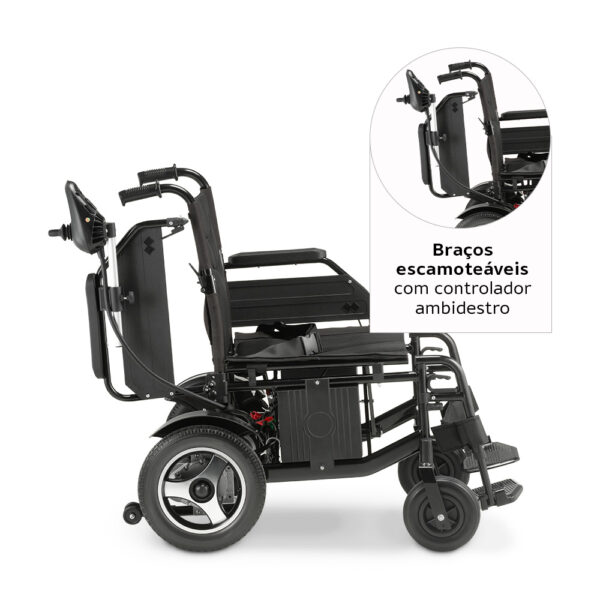 Cadeira de Rodas Motorizada Dobrável até 120 kg Assento de 48 cm D800 Dellamed - Image 6