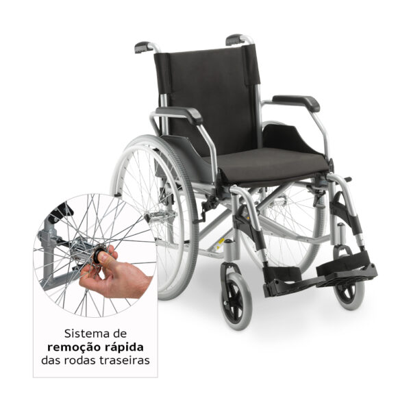 Cadeira de Rodas D600 T46 Alumínio - 120KG - Image 7