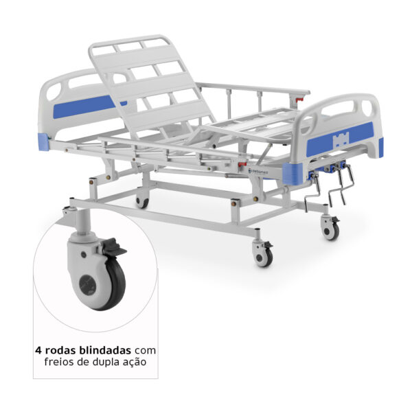 Cama Hospitalar DX3 3 Movimentos até 200 Kg Dellamed - Image 7