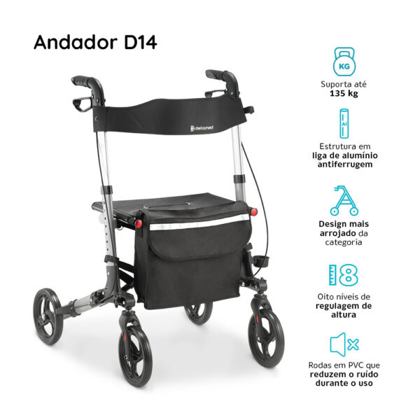 Andador Alumínio D14 - 135KG - Image 8