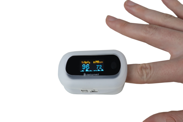 Oxímetro com Alarme de Emergência OLED de Alta Precisão Dellamed - Image 8