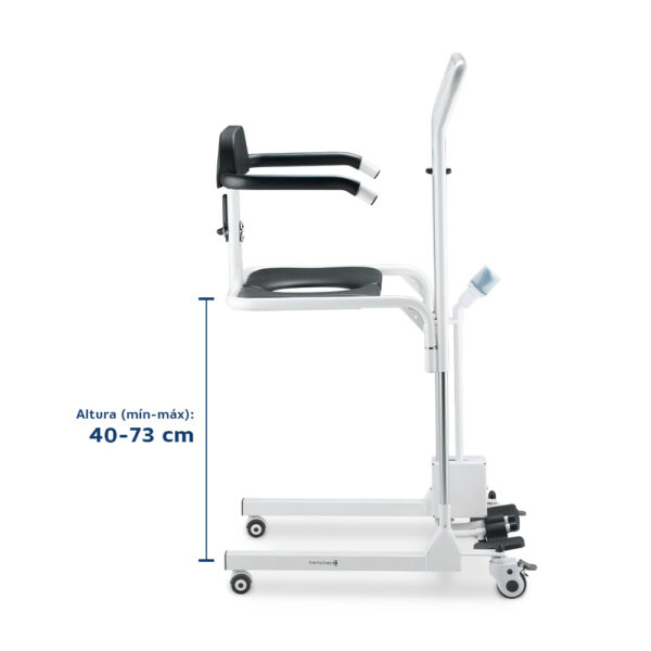 Cadeira de Transferência até 135 Kg Assento 48,5 cm D80 Dellame - Image 4