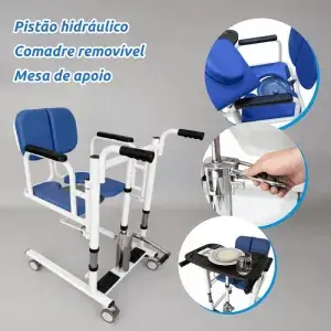 Cadeira de Transferência Apoio Manual Acamados e Cadeirantes W810 - Imagem 2