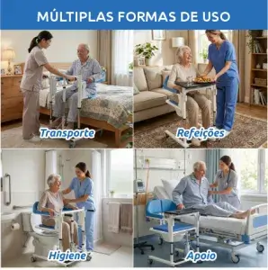 Cadeira de Transferência Apoio Manual Acamados e Cadeirantes W809 - Imagem 5