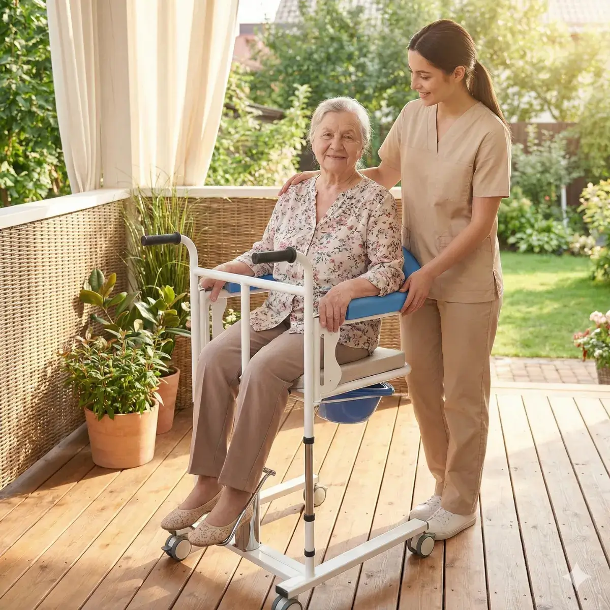 Cadeira De Transporte E Transferência Pacientes Acamados W807 - Imagem 4