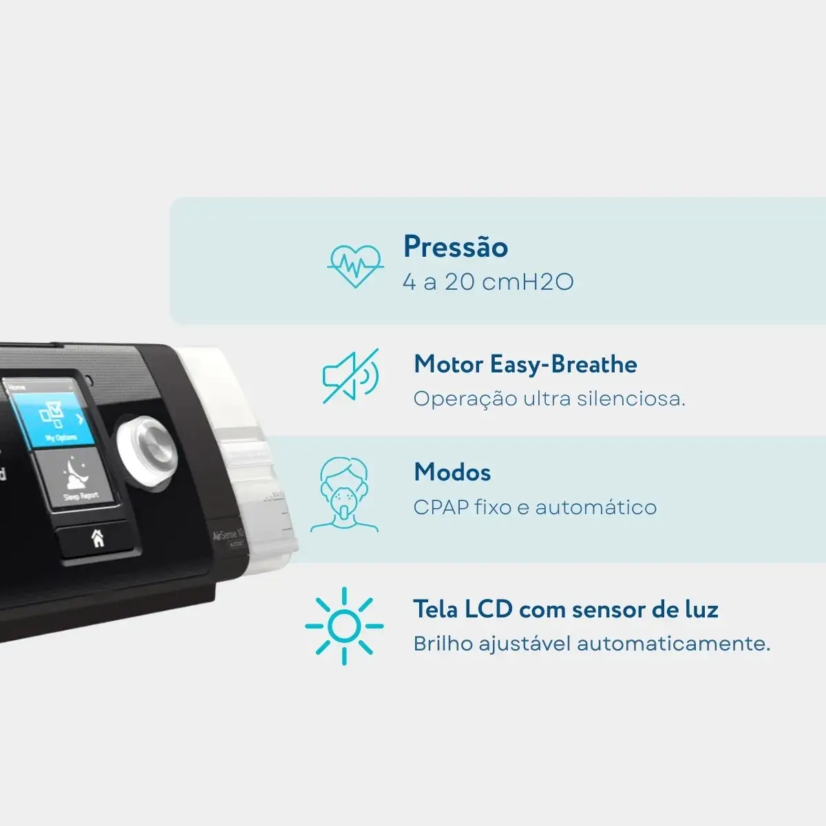 Cpap Automático Airsense S10 Autoset C/ Umidificador Resmed - Imagem 3