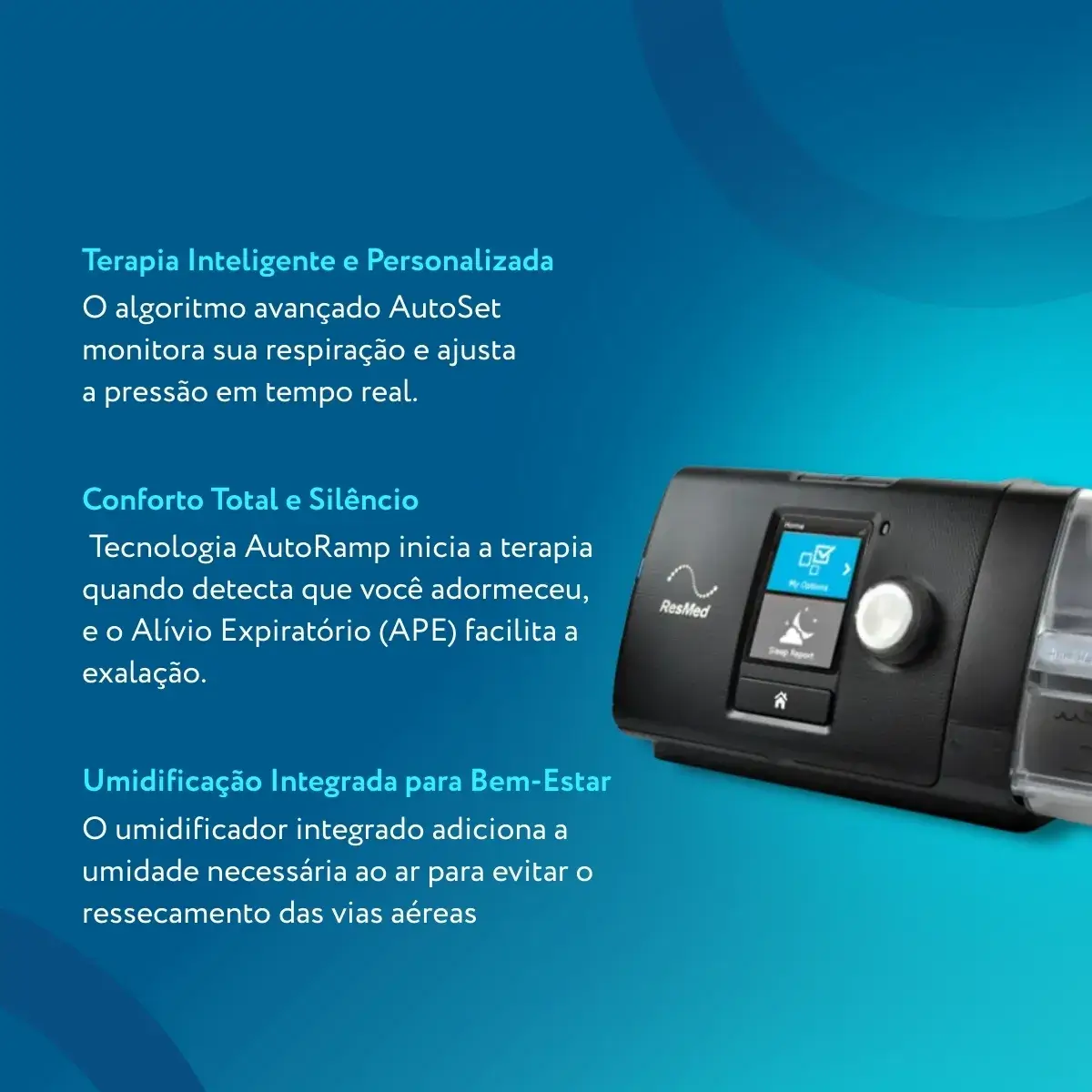 Cpap Automático Airsense S10 Autoset C/ Umidificador Resmed - Imagem 6