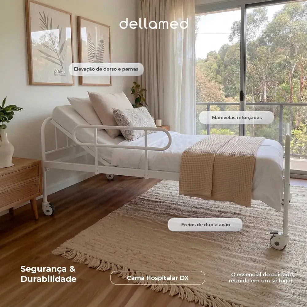Cama Hospitalar 2 Movimentos DX Dellamed - Imagem 7